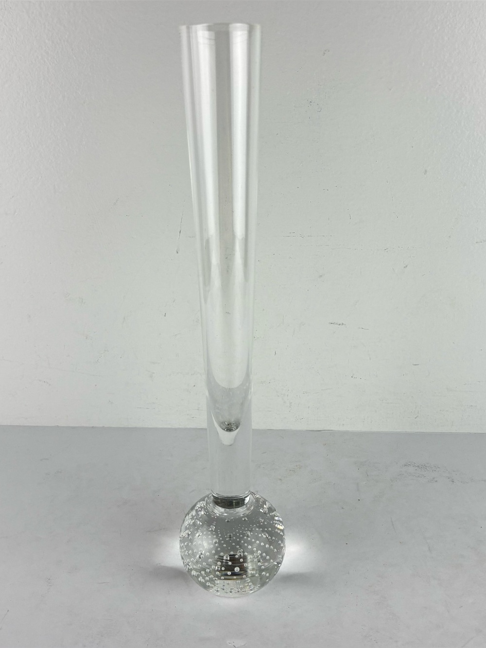 Holmegaard Vintage MCM Glass Bubble Base Bud Vase